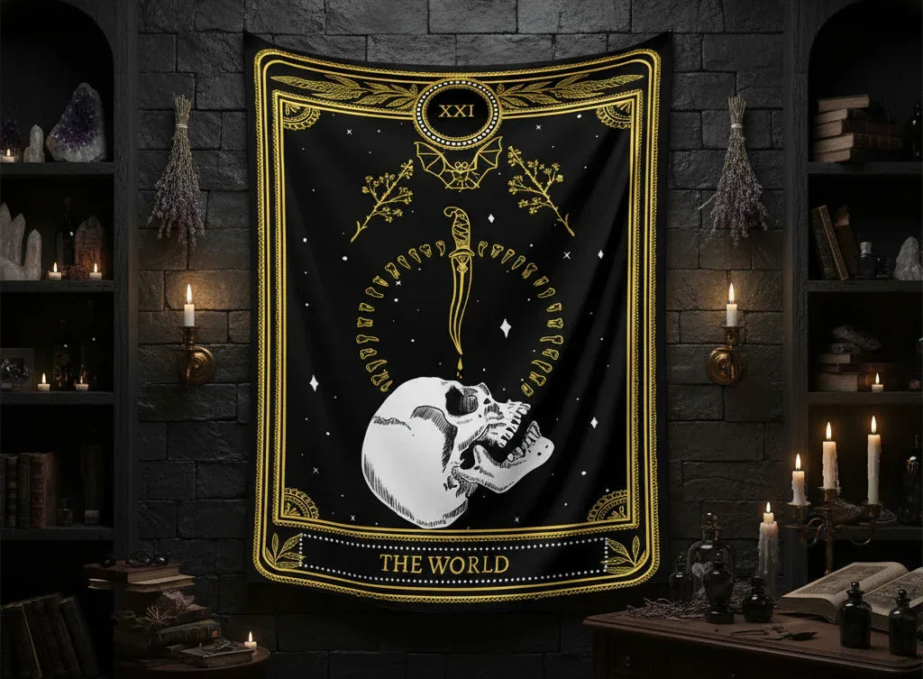Tarot Tapestry - Sorceress Sanctuary strength / 73x95CM-strength / 100x150CM-strength / 130x150CM-strength / 150x200CM-strength / 180x230CM