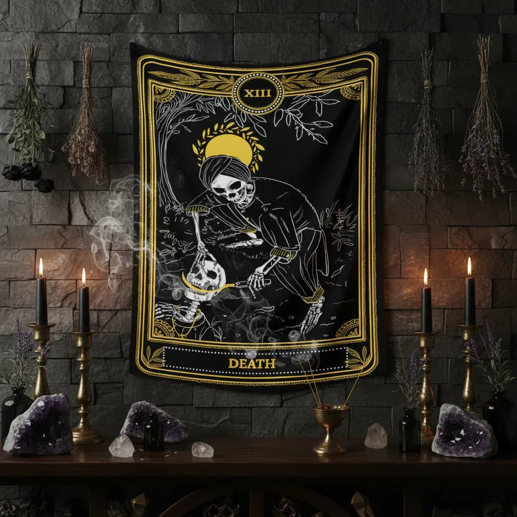 Tarot Tapestry - Sorceress Sanctuary strength / 73x95CM-strength / 100x150CM-strength / 130x150CM-strength / 150x200CM-strength / 180x230CM