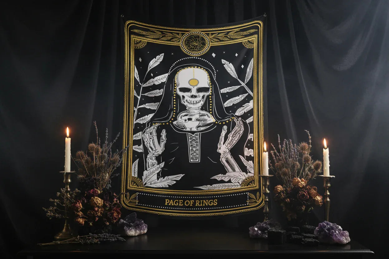 Tarot Tapestry - Sorceress Sanctuary strength / 73x95CM-strength / 100x150CM-strength / 130x150CM-strength / 150x200CM-strength / 180x230CM