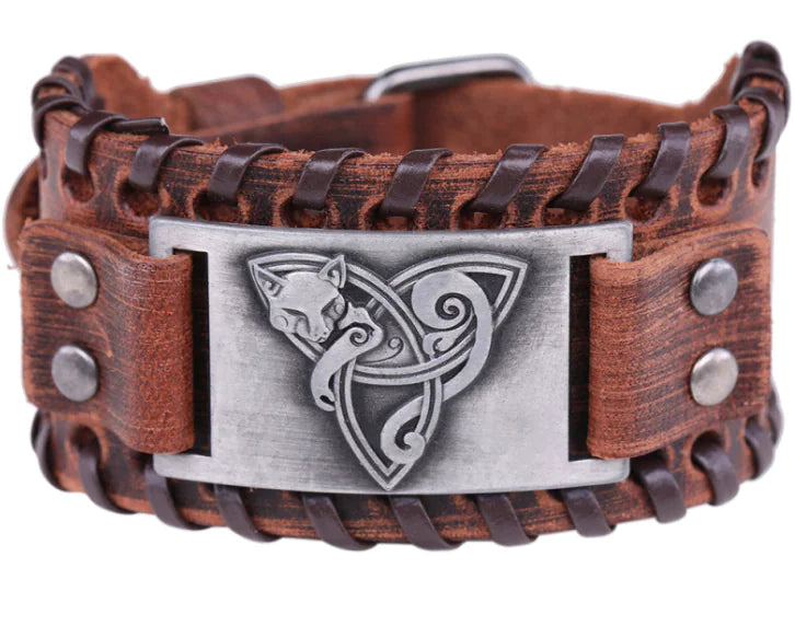 Antique Fox Leather Bracelet
