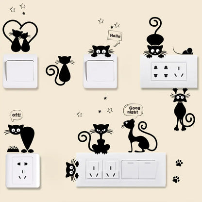 Black Cat DIY Switch Sticker