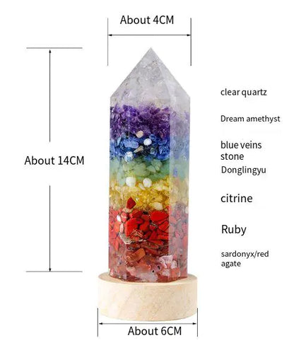 Enchanted Crystal Column Night Light