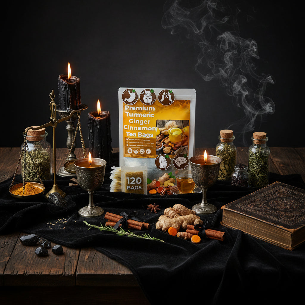 Turmeric Herbal Tea - Sorceress Sanctuary 120 Packs-60 Packs