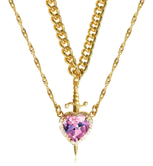 Heart Dagger Necklace