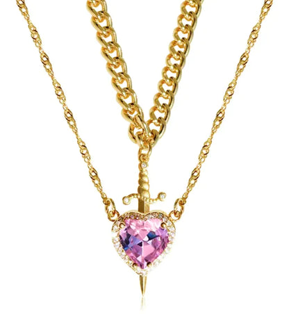 Heart Dagger Necklace