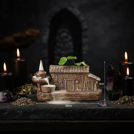 Creative Incense Burner with Monk and Turtle Design Sorceress Sanctuary