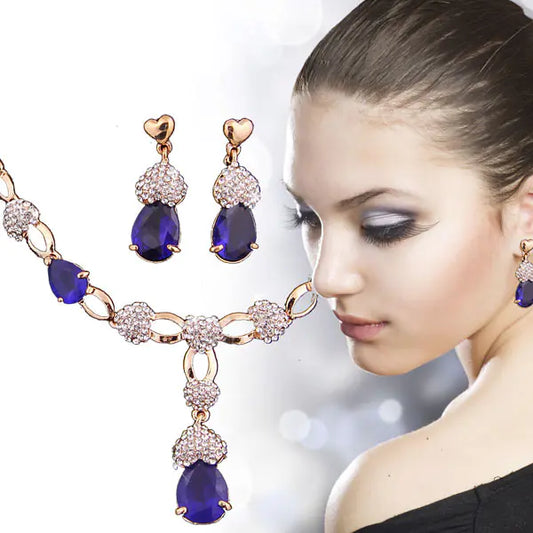Crystal Necklace & Earring Set
