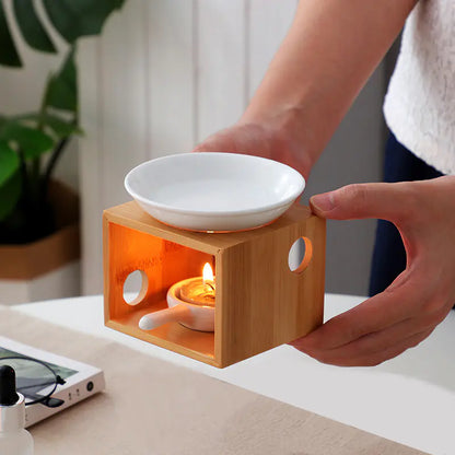 Bamboo Frame Aromatherapy Lamp