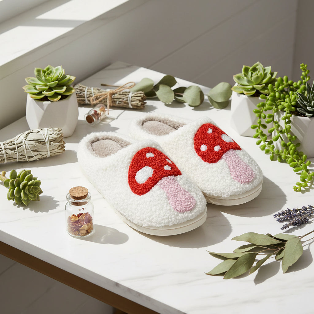 Cozy Mushroom Slippers