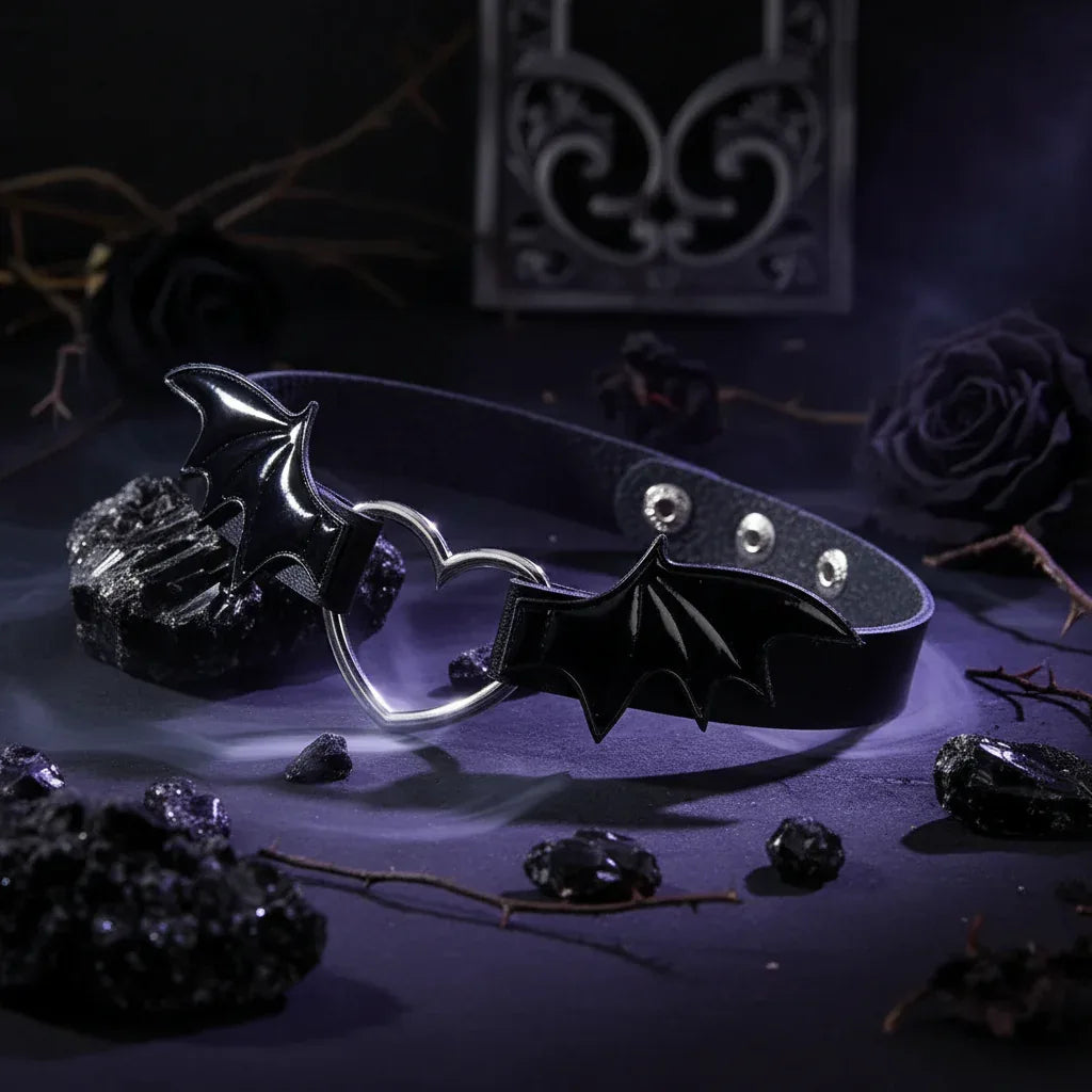 Vampire Choker - Sorceress Sanctuary Black-Necklace-Black-Bracelet-Pink-Necklace-Pink-Bracelet