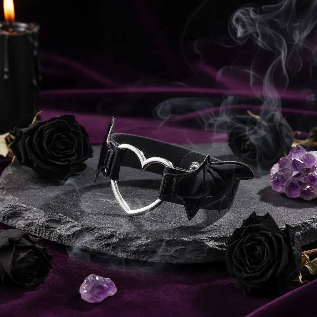 Vampire Choker - Sorceress Sanctuary Black-Necklace-Black-Bracelet-Pink-Necklace-Pink-Bracelet