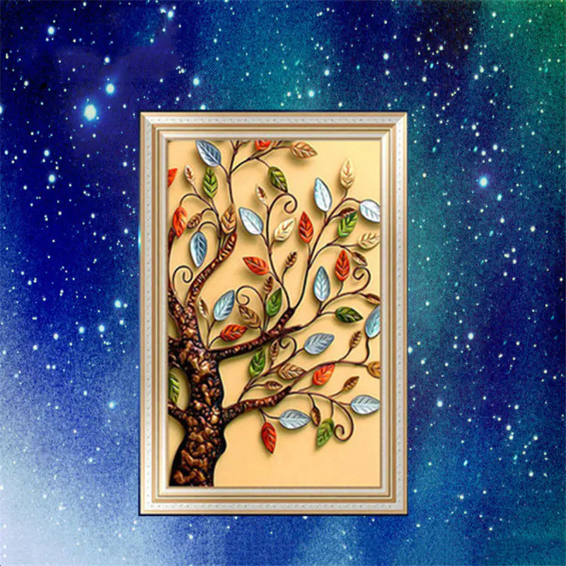 5D Diamond Prosperity Tree Painting