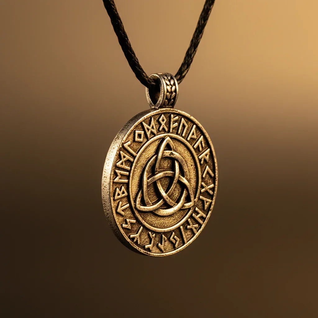 Viking Amulet Pendant - Sorceress Sanctuary Bronze-Silver
