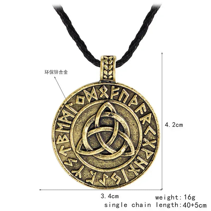 Viking Amulet Pendant - Sorceress Sanctuary Bronze-Silver