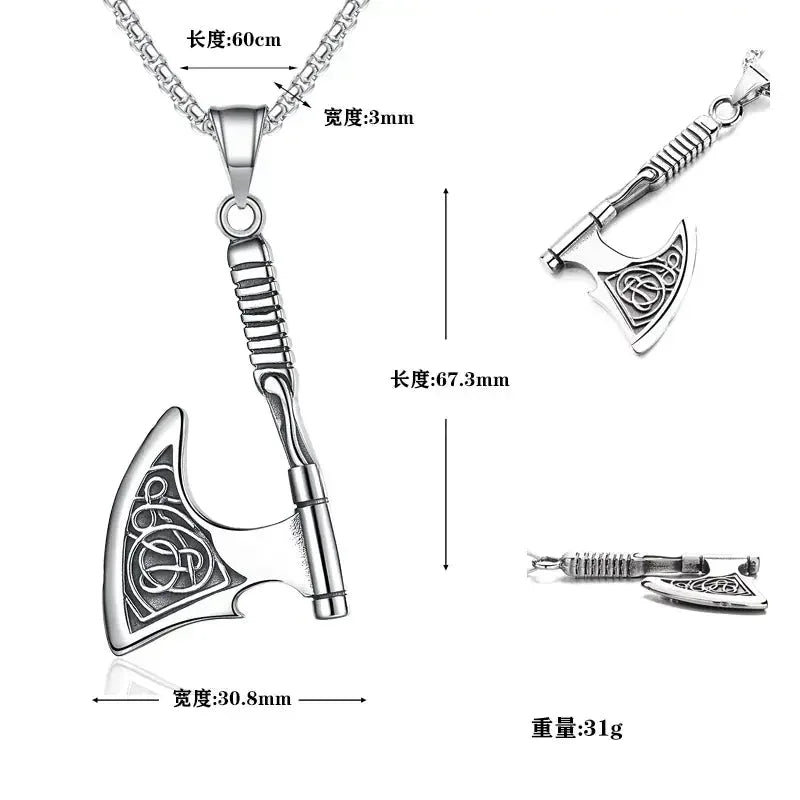 Viking Axe Necklace - Sorceress Sanctuary Tomahawk necklace