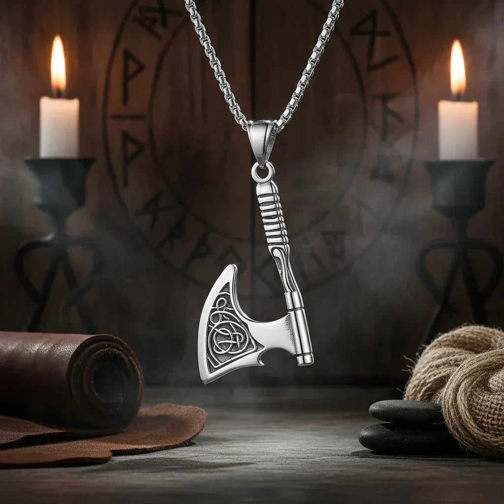 Viking Axe Necklace - Sorceress Sanctuary Tomahawk necklace