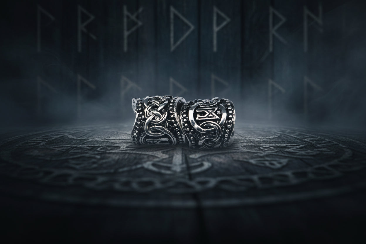 Viking Beard Beads - Sorceress Sanctuary 24pcs Silver