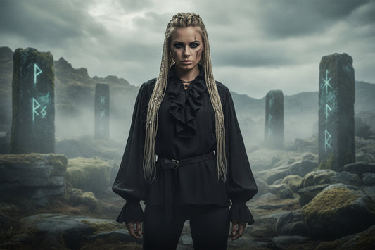 Viking Puff Shirt - Sorceress Sanctuary White / XS-White / S-White / M-White / L-White / XL