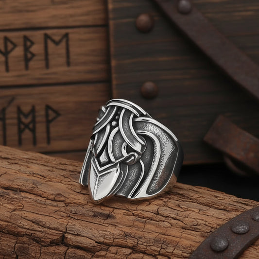 Viking Shield Ring - Sorceress Sanctuary Steel color / Size 9-Steel color / Size12-Steel color / Size13-Steel color / Size 10-Steel color / Size 11