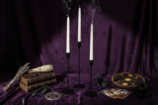 Vintage Candle Holders - Sorceress Sanctuary Silver suit-Black suit-Imitation gold suit-Rose gold suit