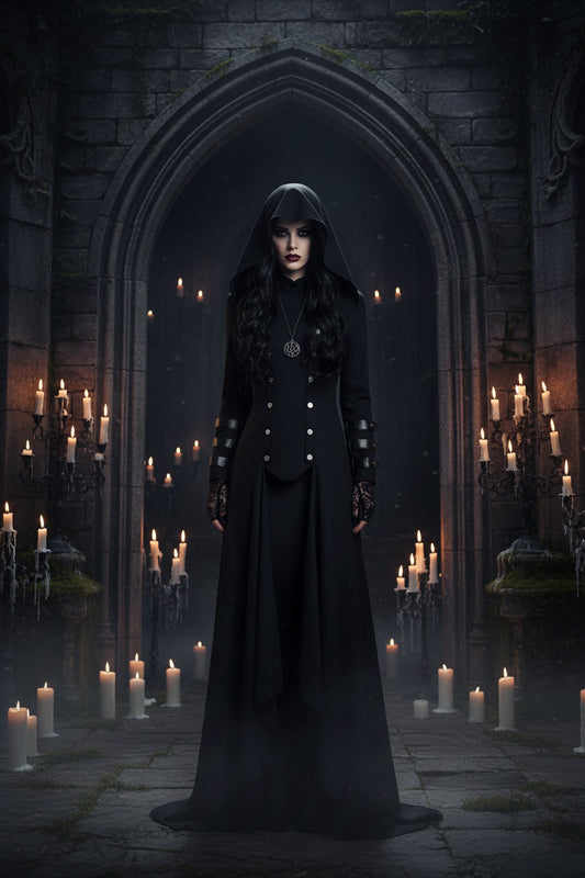 Vintage Gothic Evening Coat Sorceress Sanctuary