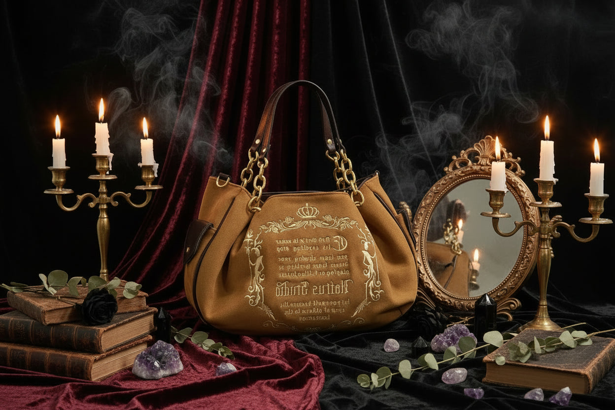 Vintage Fantasy Bag - Sorceress Sanctuary Brown-Pink