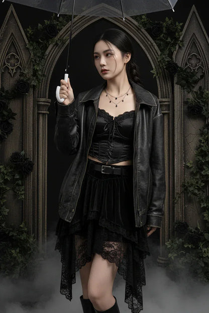 Vintage Leather Coat - Sorceress Sanctuary brown / M