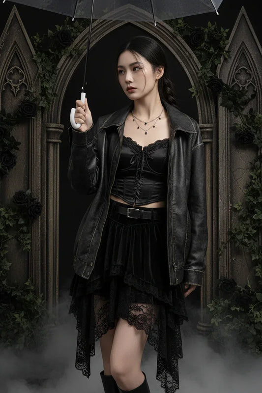 Vintage Leather Coat - Sorceress Sanctuary brown / M
