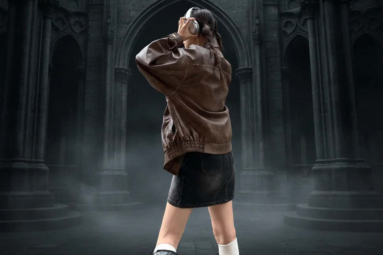 Vintage Leather Coat - Sorceress Sanctuary brown / S-brown / M-brown / L-brown / XL-Black / S