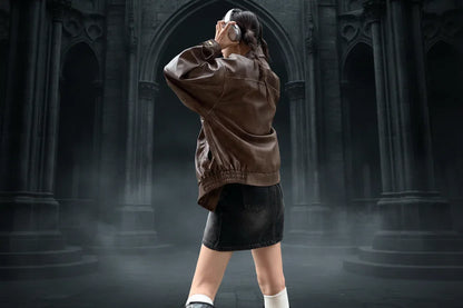 Vintage Leather Coat - Sorceress Sanctuary brown / S-brown / M-brown / L-brown / XL-Black / S