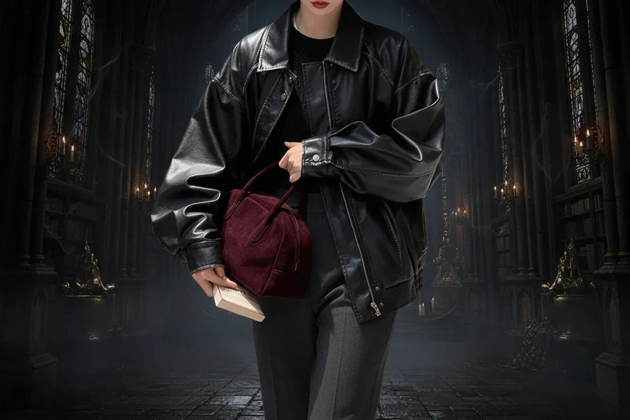 Vintage Leather Coat - Sorceress Sanctuary brown / S-brown / M-brown / L-brown / XL-Black / S