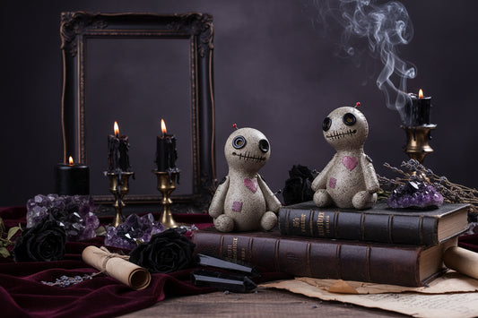 Voodoo Doll Incense - Sorceress Sanctuary Head tilted to the left-Head tilted to the right