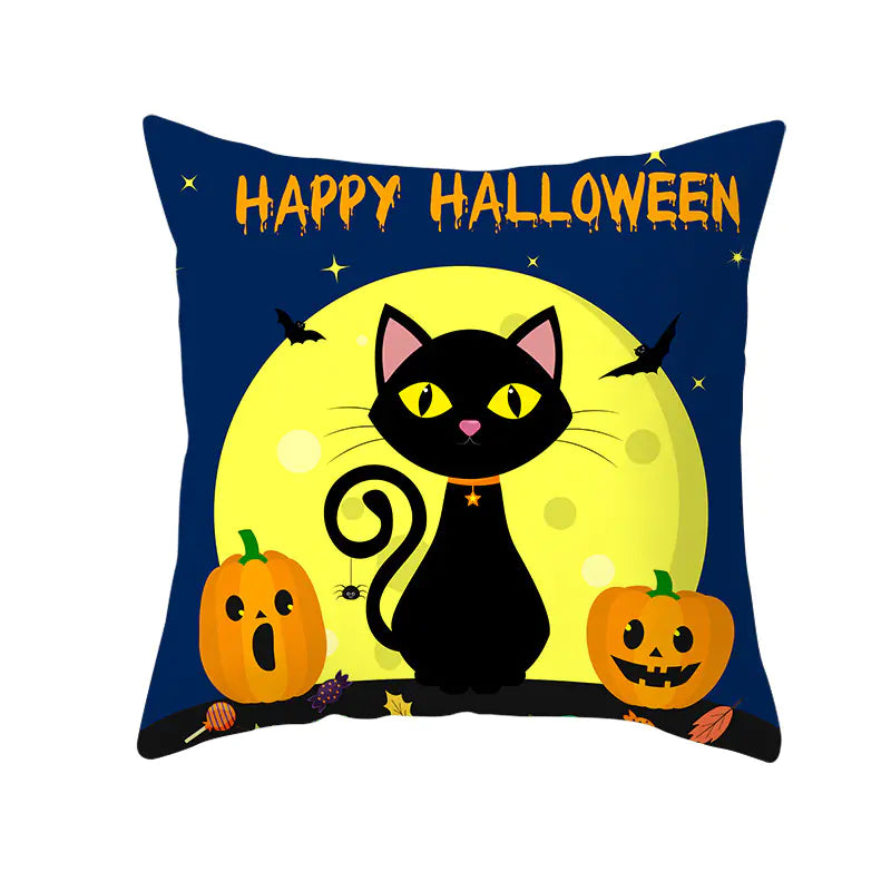 Halloween Witchy Cat & Pumpkin | Pillowcases Sorceress Sanctuary