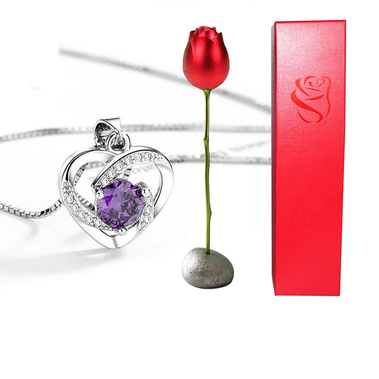 Heart Shaped Crystal Pendant Sorceress Sanctuary