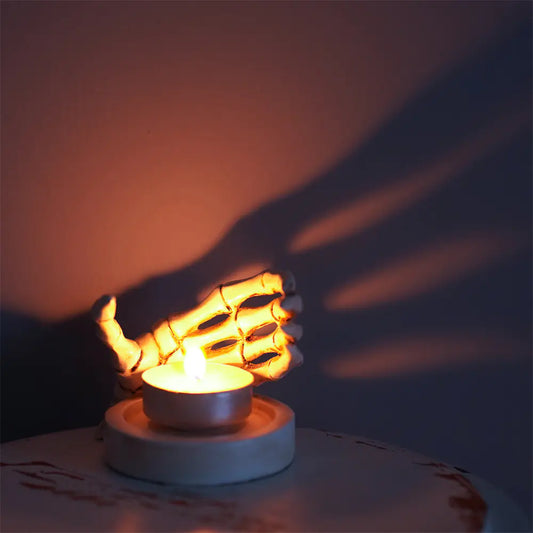 Skeleton Hand Candle Holder
