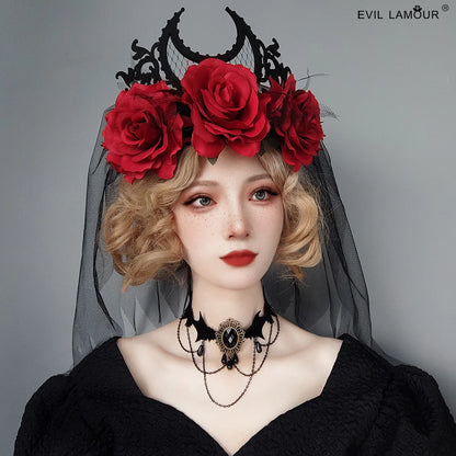 Elegant Rose Witch Hat
