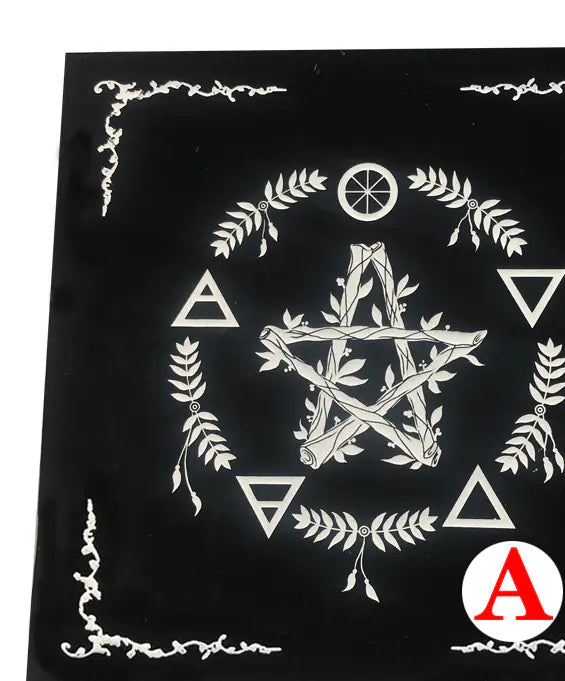 Tarot Tablecloth With Star Pattern & Velvet Material