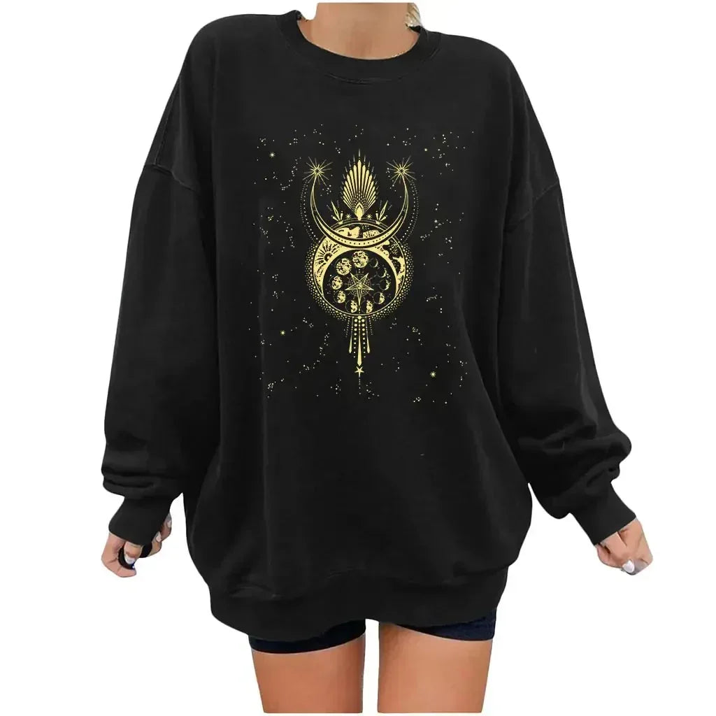 Wiccan Star Sweater - Sorceress Sanctuary Black / S-Black / M-Black / L-Black / XL-Black / 2XL