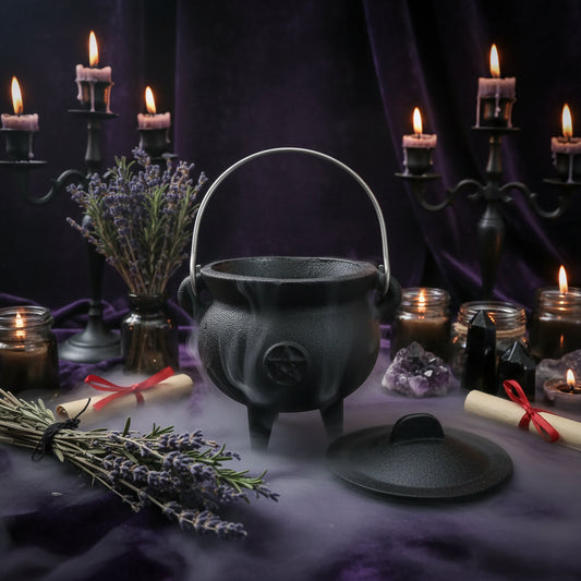 Wiccan Tripod Pot - Sorceress Sanctuary Black