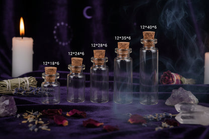 Wishing Bottles - Sorceress Sanctuary 12x18x6 cork-12x24x6 cork-12x28x6 cork-12x40x6 cork-12x35x6 cork