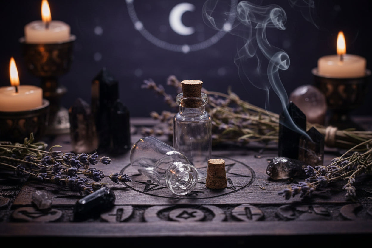 Wishing Bottles - Sorceress Sanctuary 12x18x6 cork-12x24x6 cork-12x28x6 cork-12x40x6 cork-12x35x6 cork