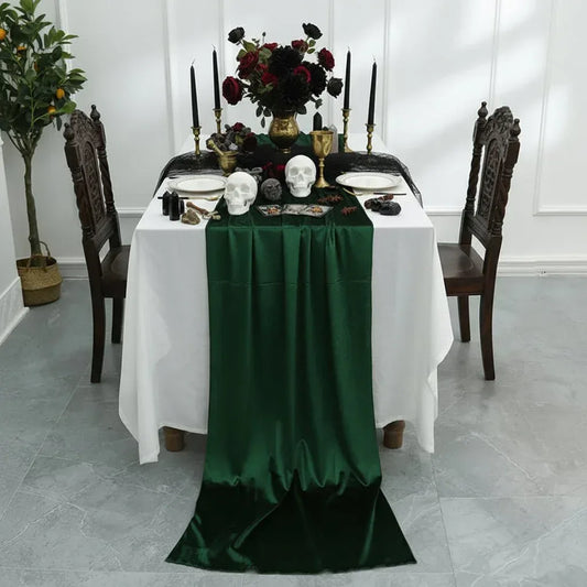 Velvet Witch Altar Cloth - Sorceress Sanctuary Dark green / 70*300-Creamy-white / 70*300-Purple / 70*300