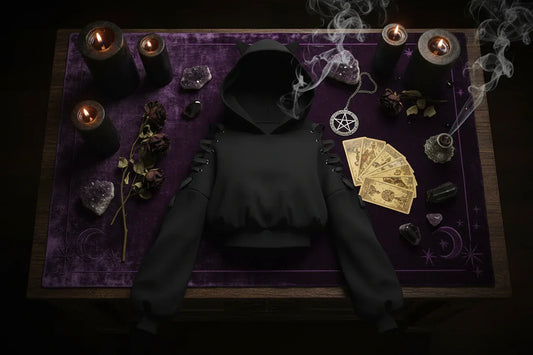 Witch Cat Hoodie - Sorceress Sanctuary A / S-A / M-A / L-A / XL