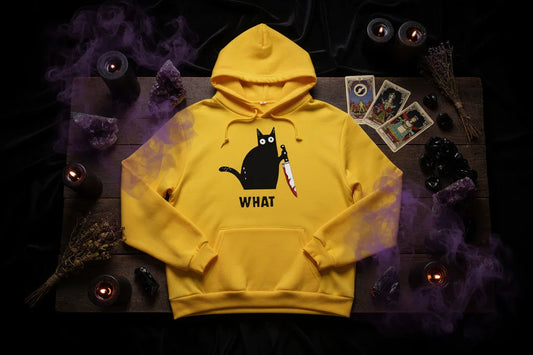 Witch Cat Hoodie - Sorceress Sanctuary Dark blue / S-Dark blue / M-Dark blue / L-Dark blue / XL-Dark blue / 2XL