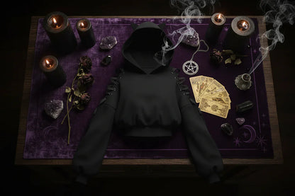 Witch Cat Hoodie - Sorceress Sanctuary A / S-A / M-A / L-A / XL