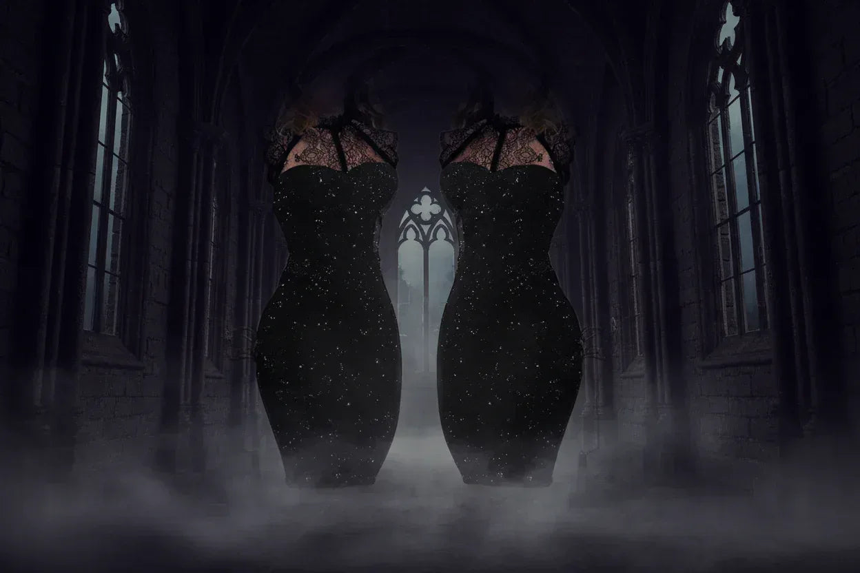 Witch Glimmer Dress - Sorceress Sanctuary Black / S-Black / M-Black / L-Black / XL-Black / XXL