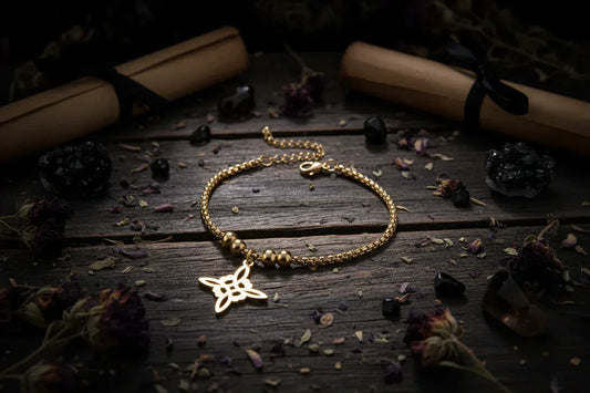 Witch Knot Bracelet - Sorceress Sanctuary Gold-Steel
