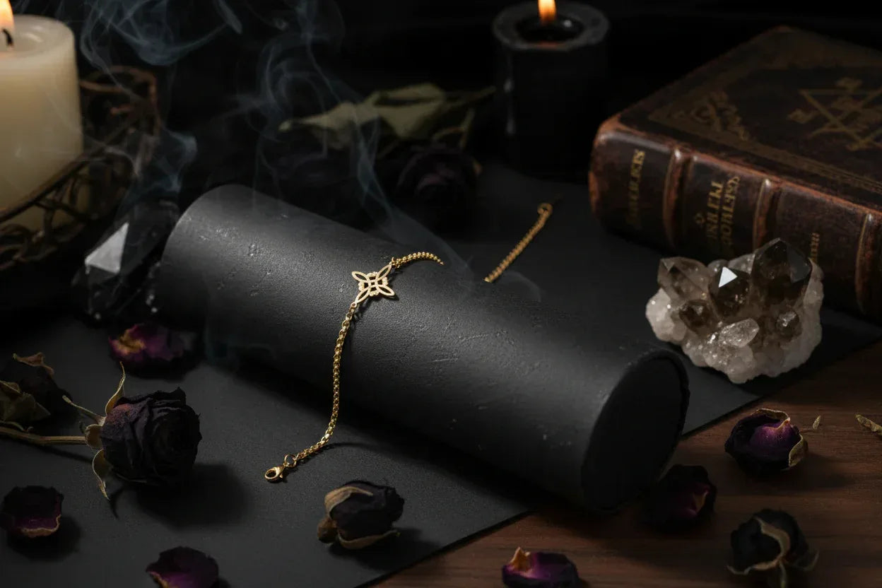 Witch Knot Bracelet - Sorceress Sanctuary Gold-Steel