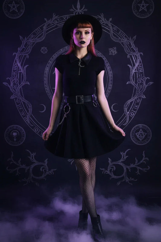 Witch Moon Dress - Sorceress Sanctuary Black / S-Black / M