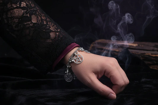 Witchcraft Pentagram Bracelet - Sorceress Sanctuary Bell Pentagram